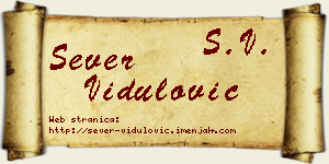 Sever Vidulović vizit kartica